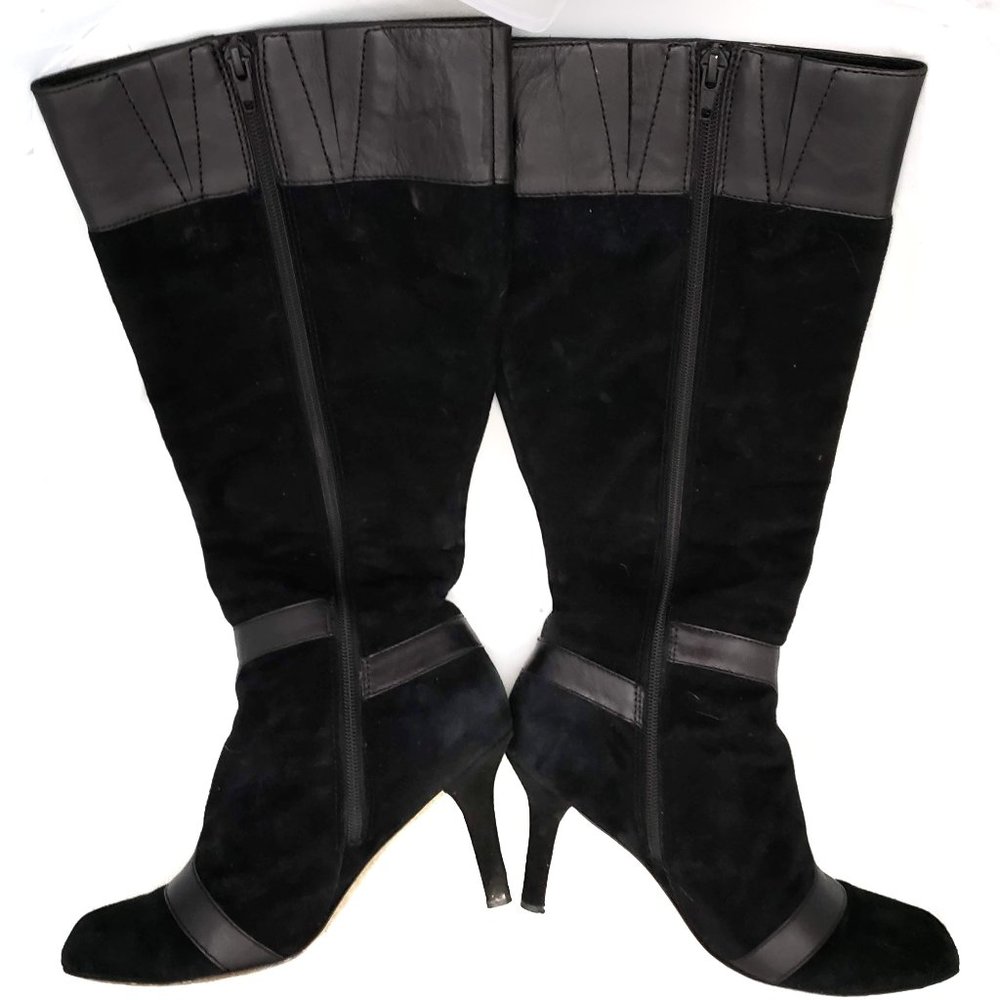 Taryn Rose Black Suede Leather Boots